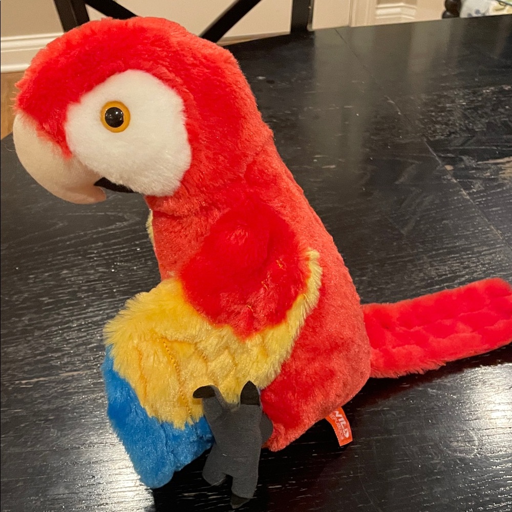 Colorful Plush Parrot Toy - Picture 2 of 5